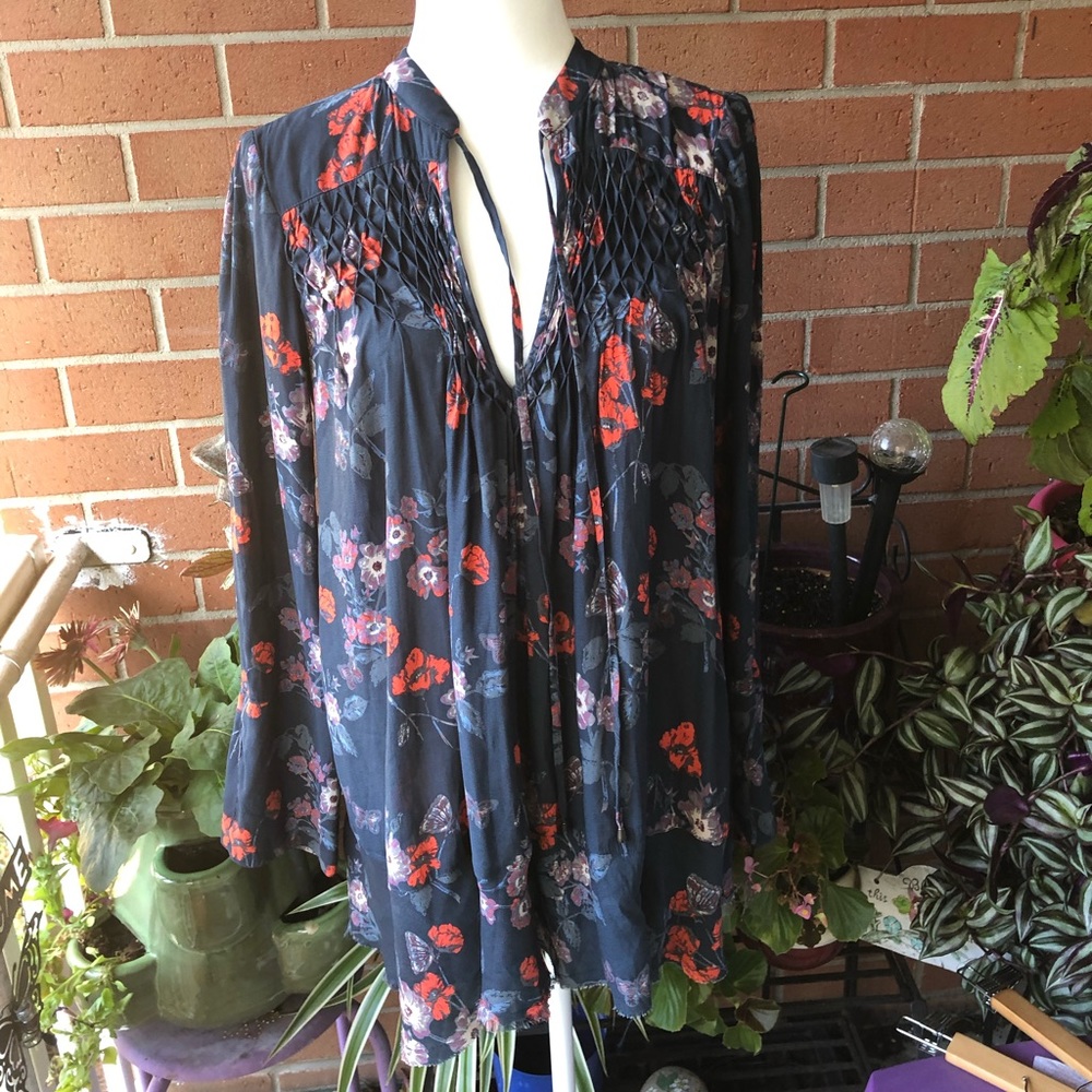 Free People floral tunic